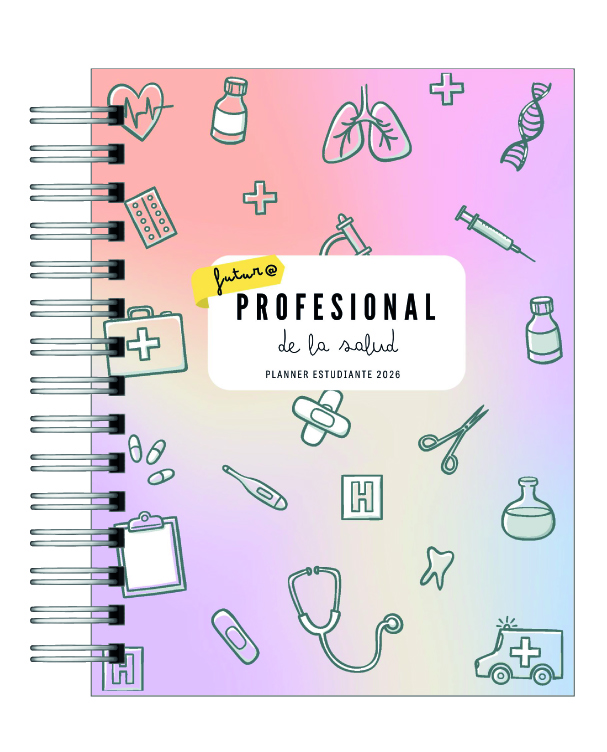 Planner Universitario Unisex Carreras de la Salud 2026 19