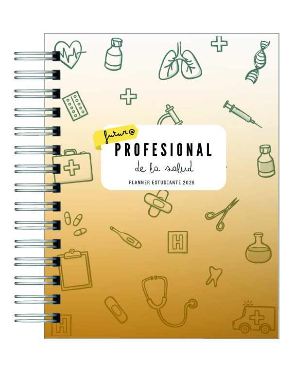Planner Universitario Unisex Carreras de la Salud 2026 22
