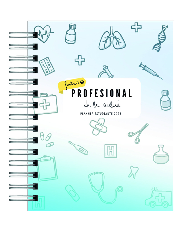 Planner Universitario Unisex Carreras de la Salud 2026 25