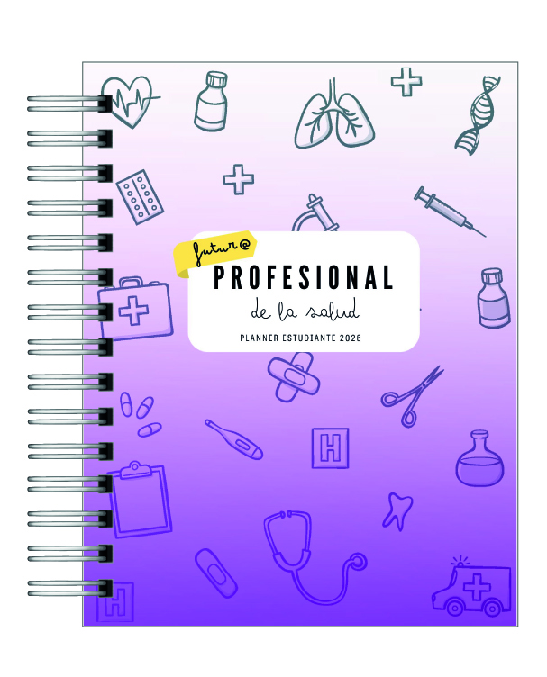 Planner Universitario Unisex Carreras de la Salud 2026 27