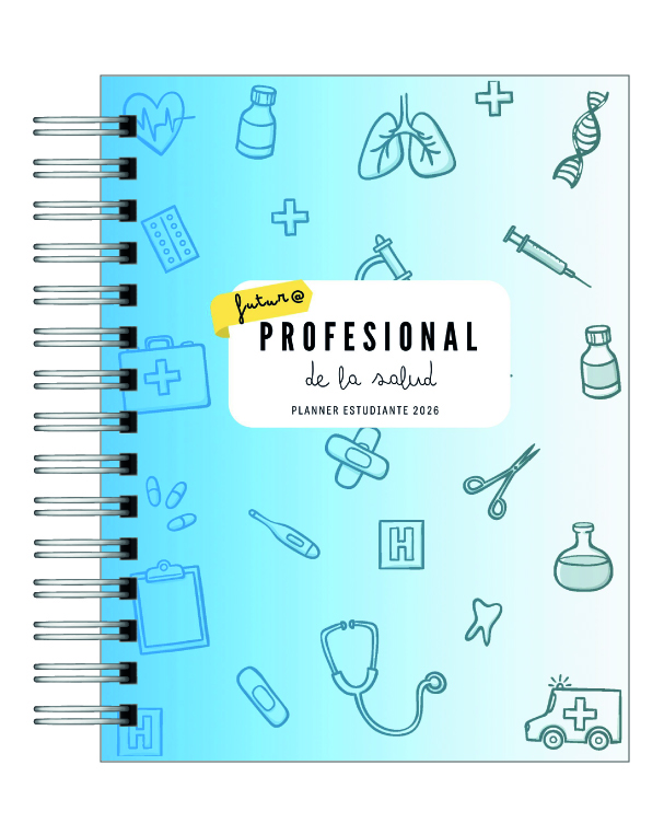 Planner Universitario Unisex Carreras de la Salud 2026 1