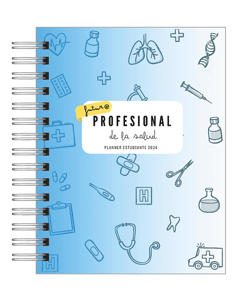 Planner Universitario Unisex Carreras de la Salud 2026
