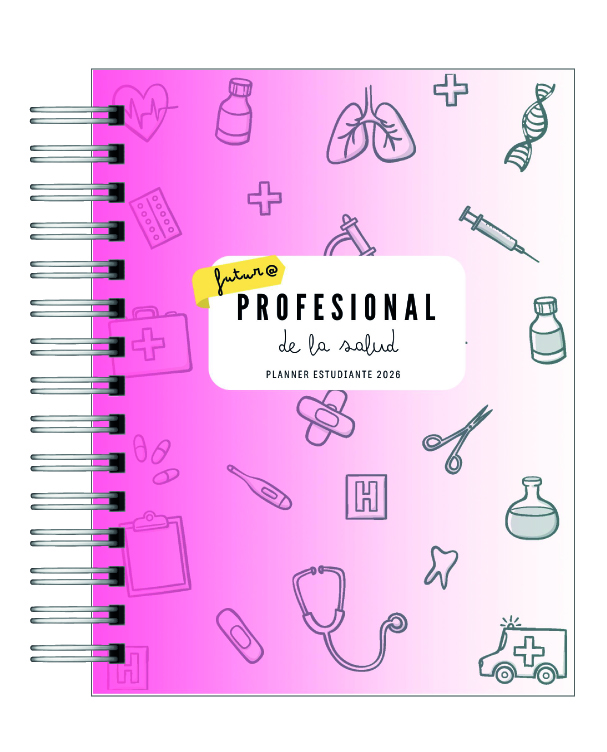 Planner Universitario Unisex Carreras de la Salud 2026 21