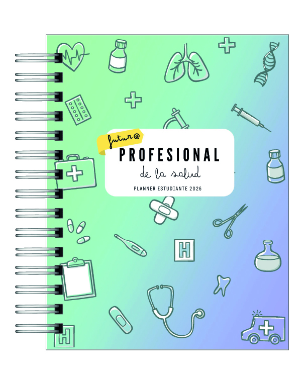 Planner Universitario Unisex Carreras de la Salud 2026 20