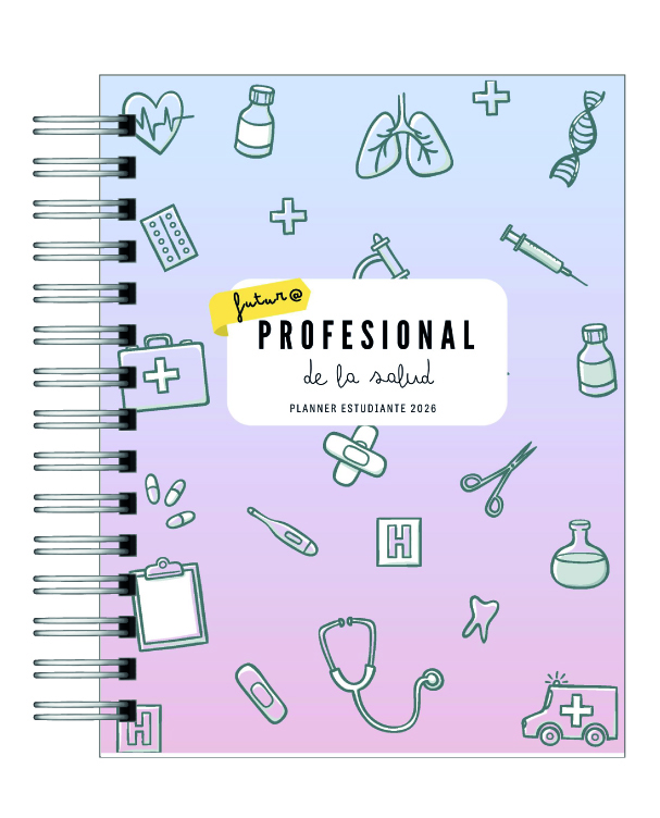 Planner Universitario Unisex Carreras de la Salud 2026 29