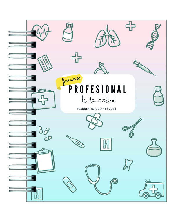 Planner Universitario Unisex Carreras de la Salud 2026 30