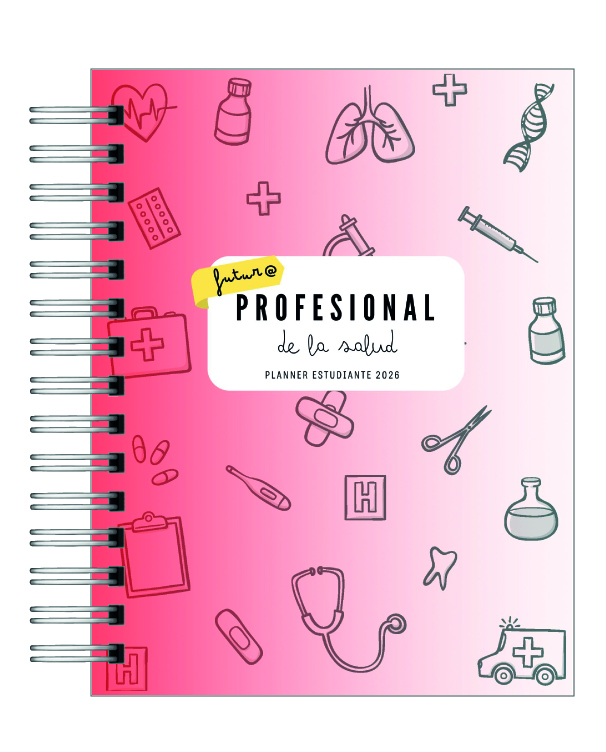Planner Universitario Unisex Carreras de la Salud 2026 26