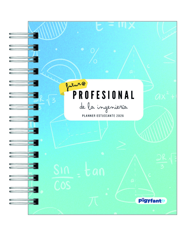 Planner Universitario Unisex Carreras Ingeniería  2026 19