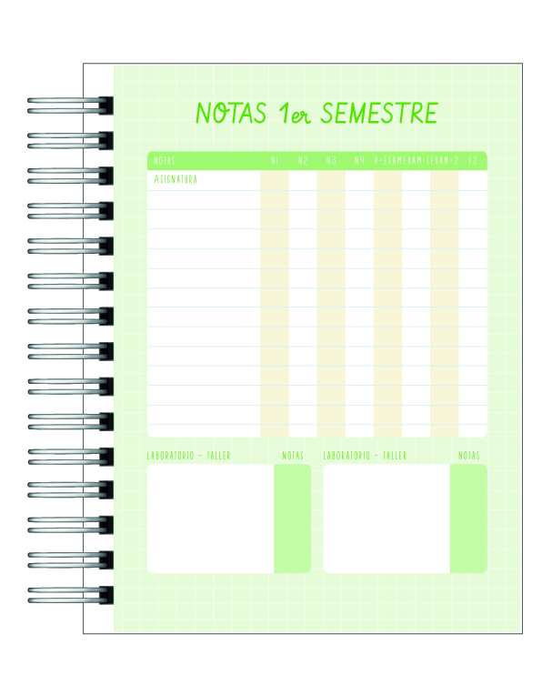 Planner Universitario Unisex Carreras Ingeniería  2026 7