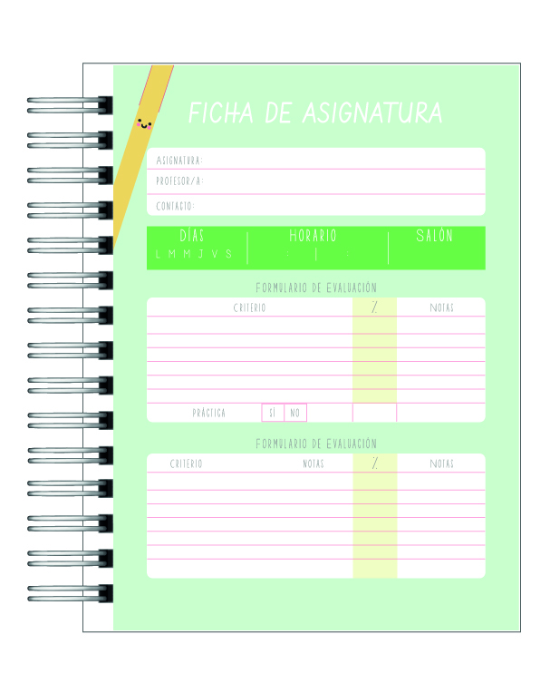 Planner Universitario Unisex Carreras Ingeniería  2026 8