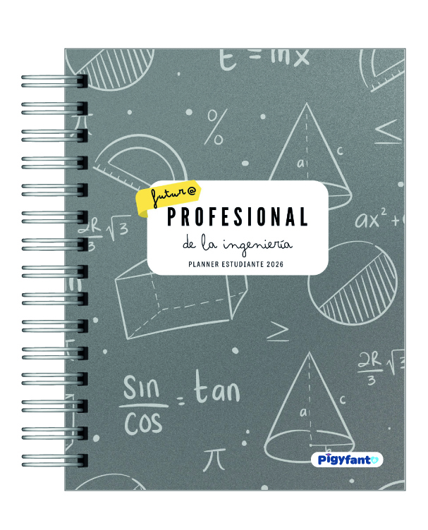 Planner Universitario Unisex Carreras Ingeniería  2026 20