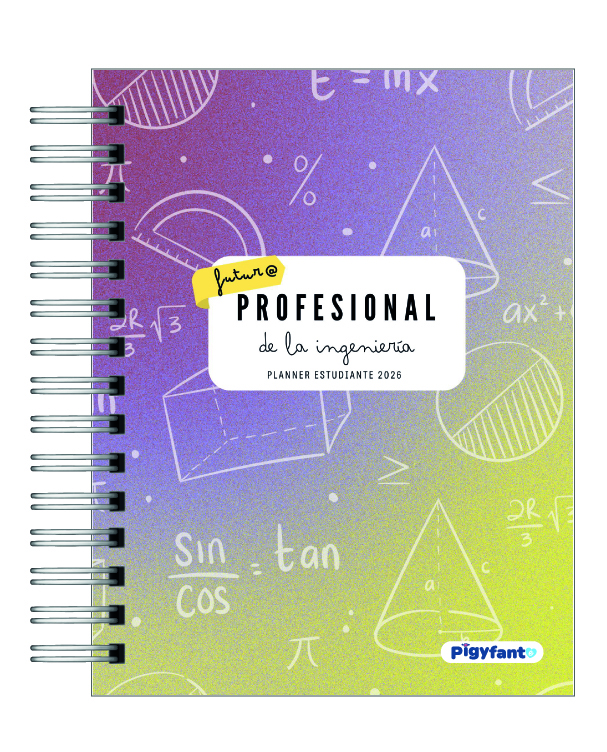 Planner Universitario Unisex Carreras Ingeniería  2026 21