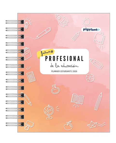 Planner Universitario Unisex Carreras de la Educación 2026