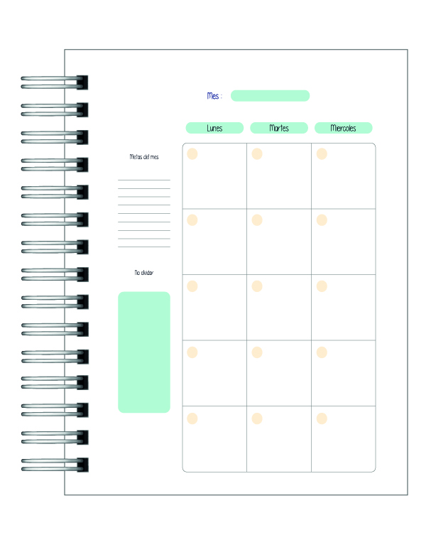 Planner Universitario Unisex Carrera de Derecho  2026 14