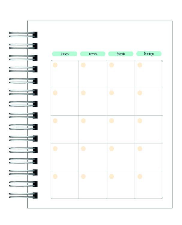 Planner Universitario Unisex Carrera de Derecho  2026 15