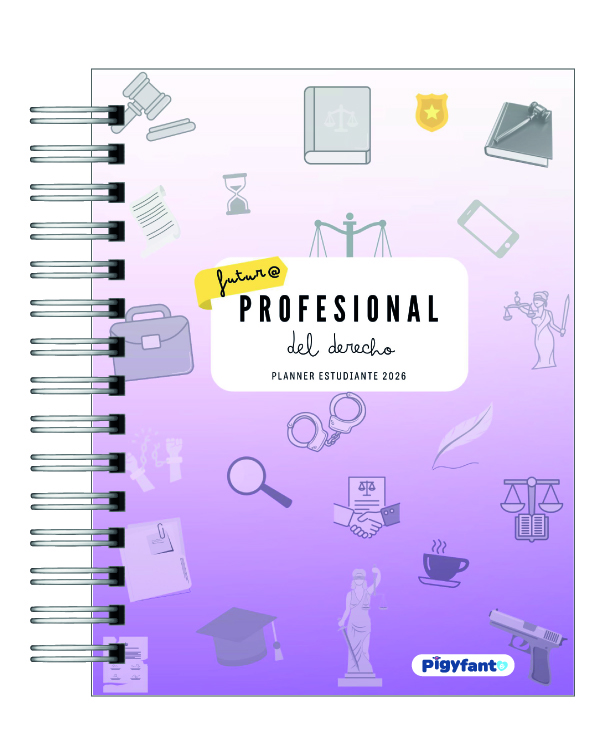 Planner Universitario Unisex Carrera de Derecho  2026 24