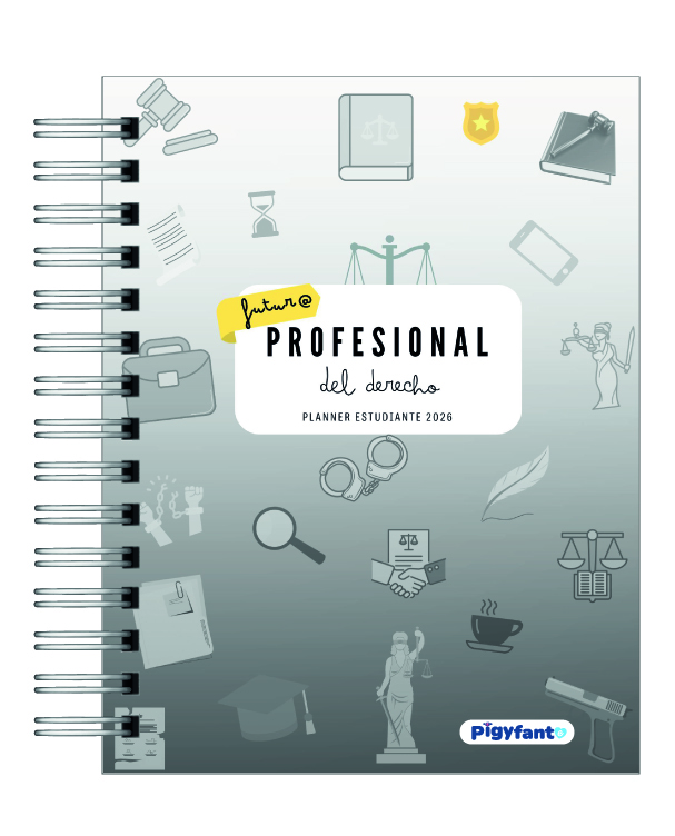 Planner Universitario Unisex Carrera de Derecho  2026 1