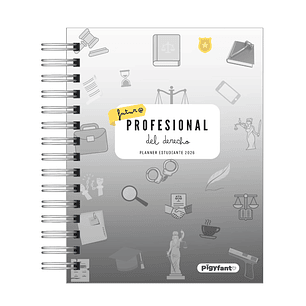 Planner Universitario Unisex Carrera de Derecho  2026
