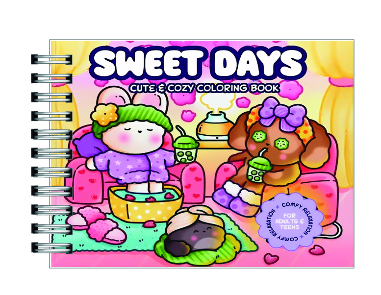 Libro para colorea Sweet Days Cute & Cozy  1