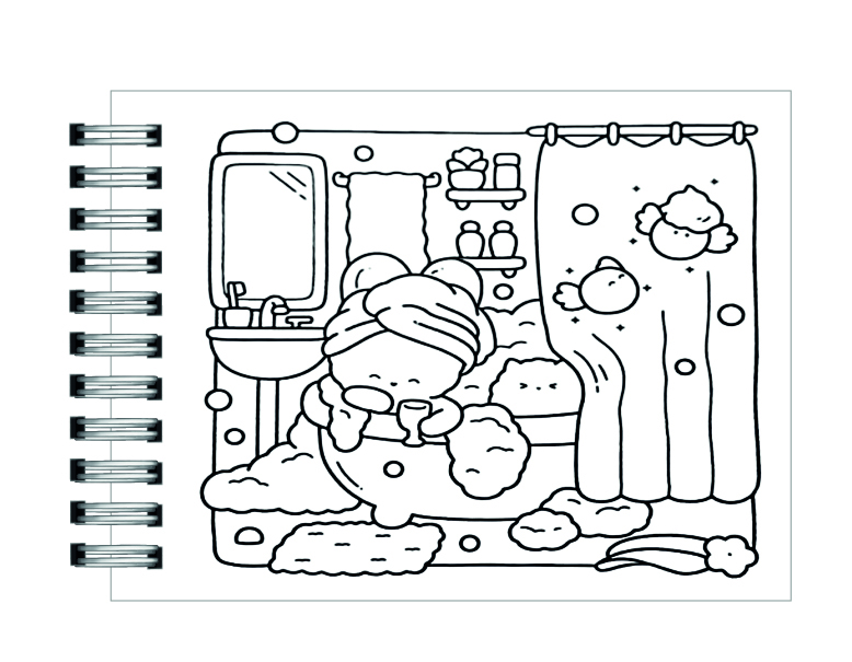 Libro para colorea Sweet Days Cute & Cozy  3