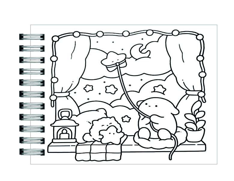 Libro para colorea Sweet Days Cute & Cozy  4