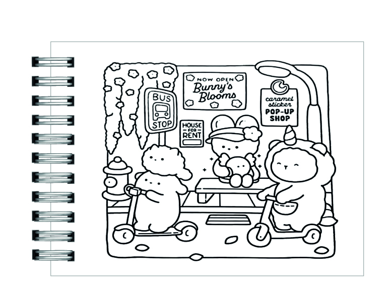 Libro para colorea Sweet Days Cute & Cozy  5