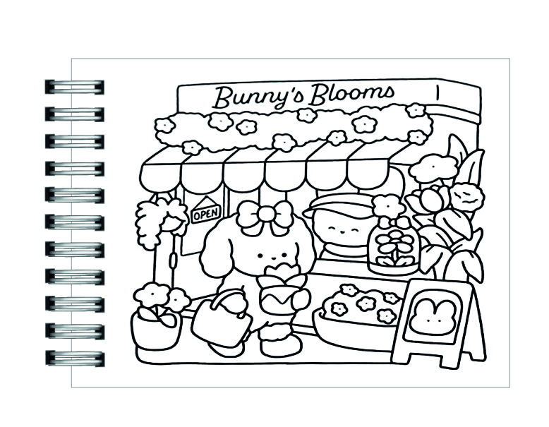 Libro para colorea Sweet Days Cute & Cozy  6