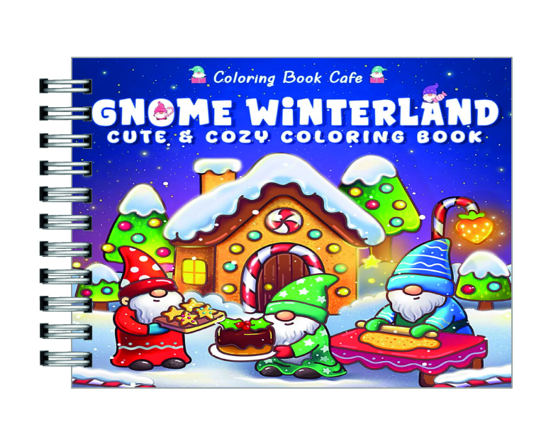Libro para colorear Gnome Winterland: Cute & Cozy Christmas 1