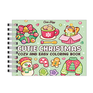 Libro para colorear Cutie Christmas: Cozy and Easy