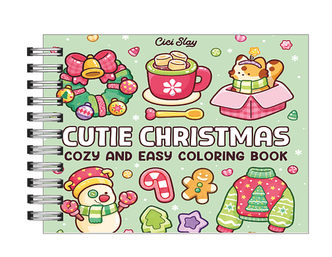 Libro para colorear Cutie Christmas: Cozy and Easy