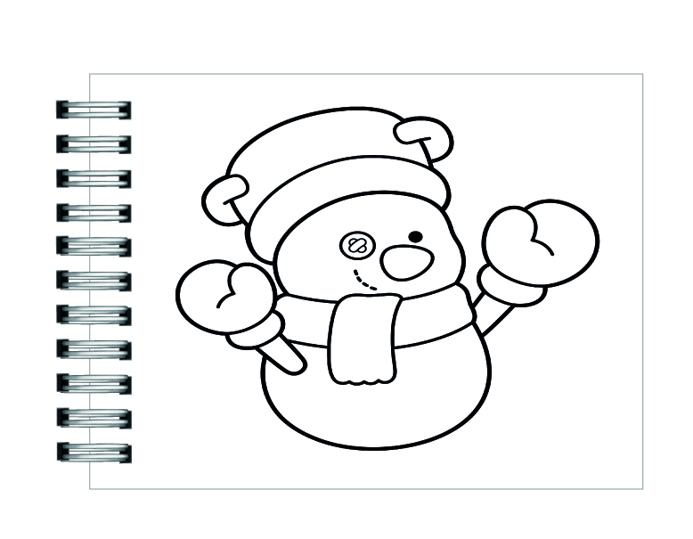 Libro para colorear Cutie Christmas: Cozy and Easy 4