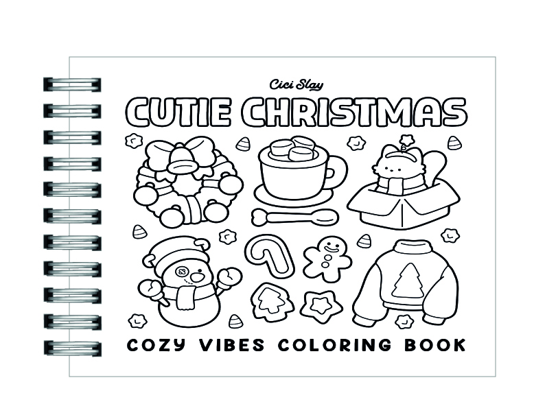 Libro para colorear Cutie Christmas: Cozy and Easy 2