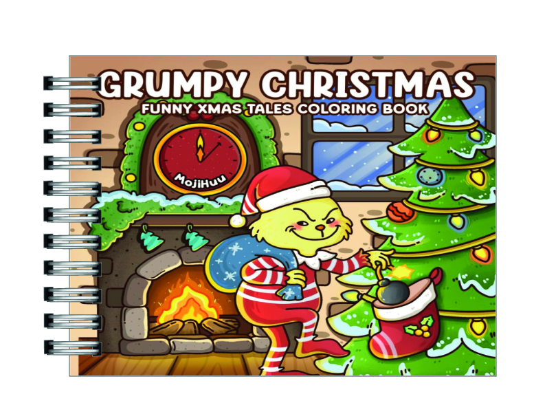 Libro para colorear Grumpy Christmas: Anti-Cozy Christmas 1