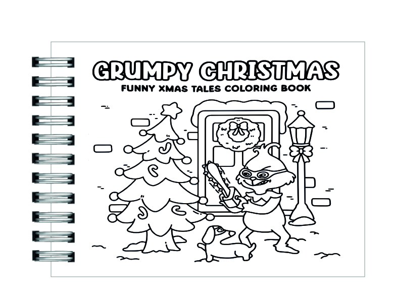 Libro para colorear Grumpy Christmas: Anti-Cozy Christmas 2