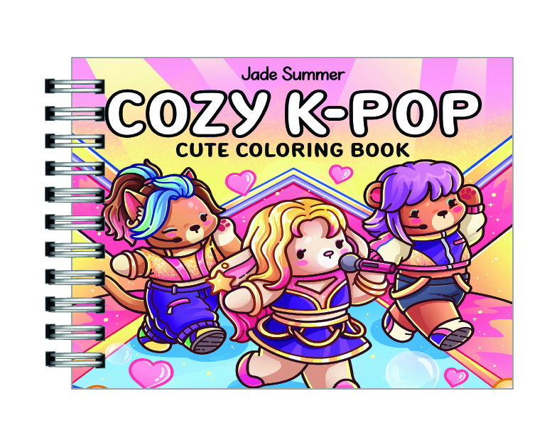 Libro para colorear Cozy K-Pop 1