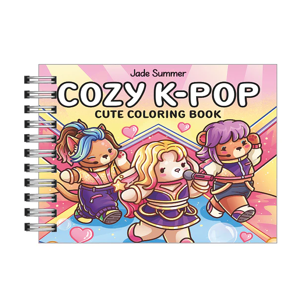 Libro para colorear Cozy K-Pop