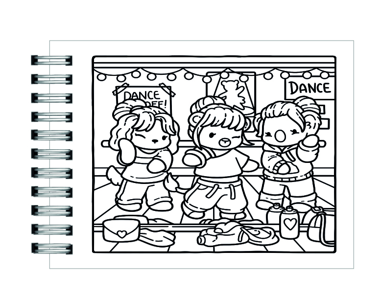 Libro para colorear Cozy K-Pop 5