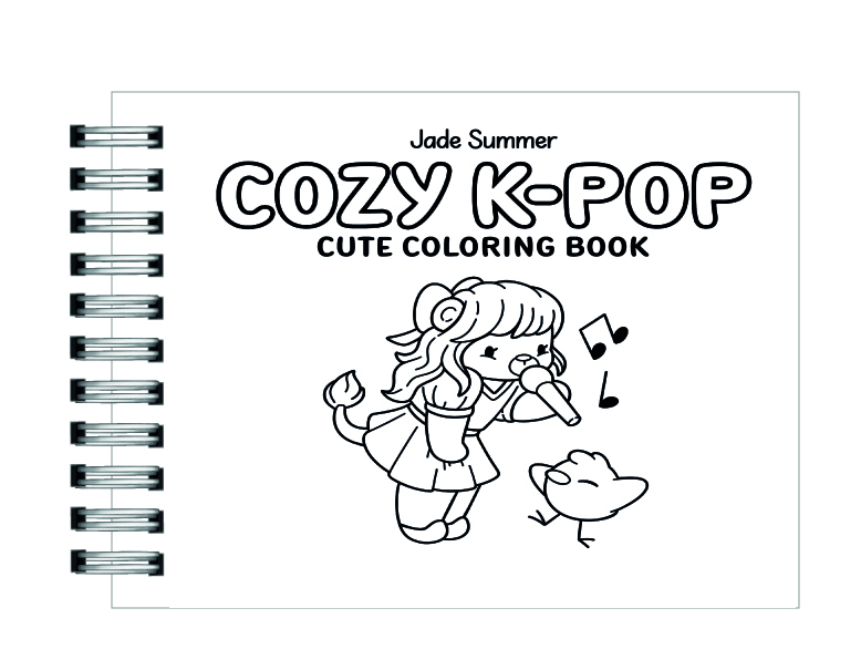 Libro para colorear Cozy K-Pop 2