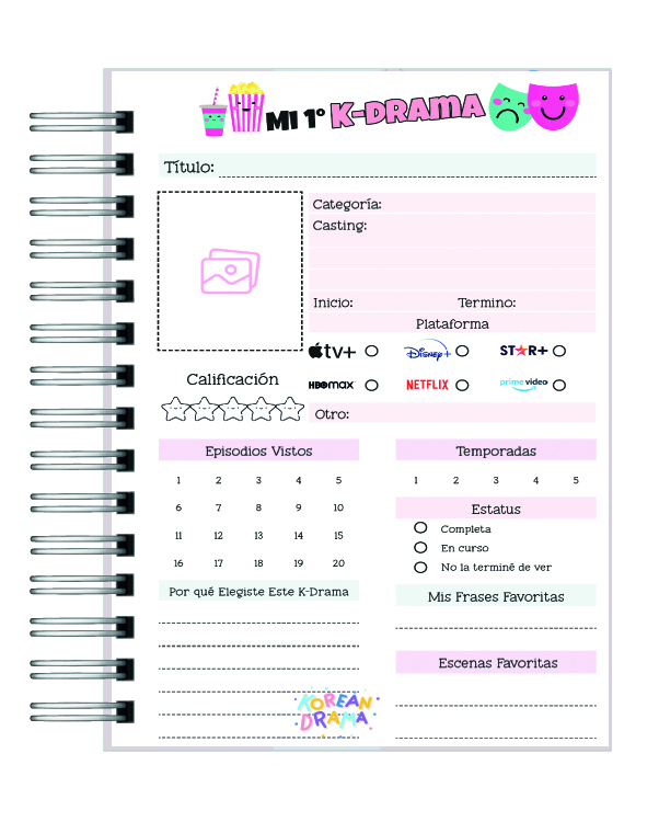 Diario Tracker K-Dramas 5