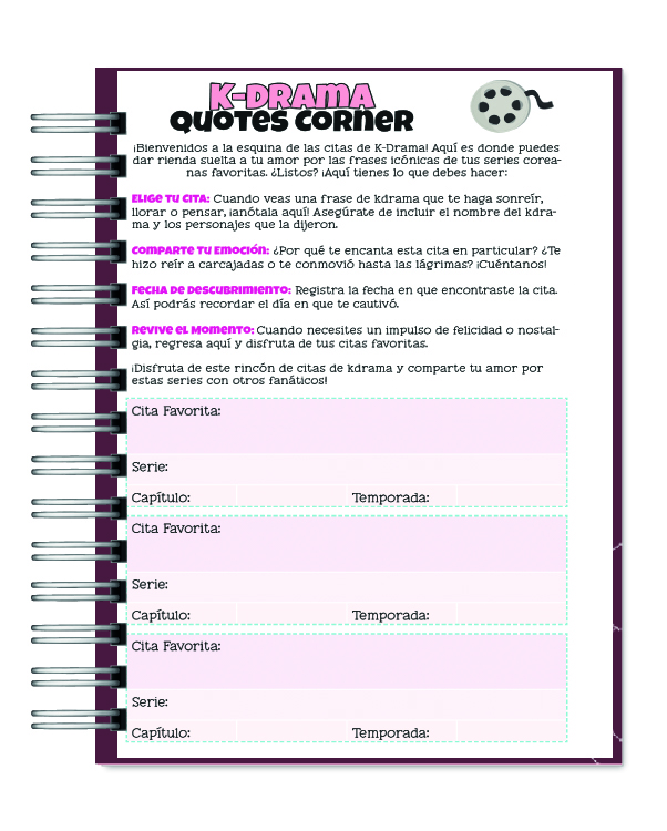 Diario Tracker K-Dramas 6