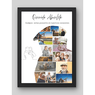 Cuadro Silueta Collage Personas