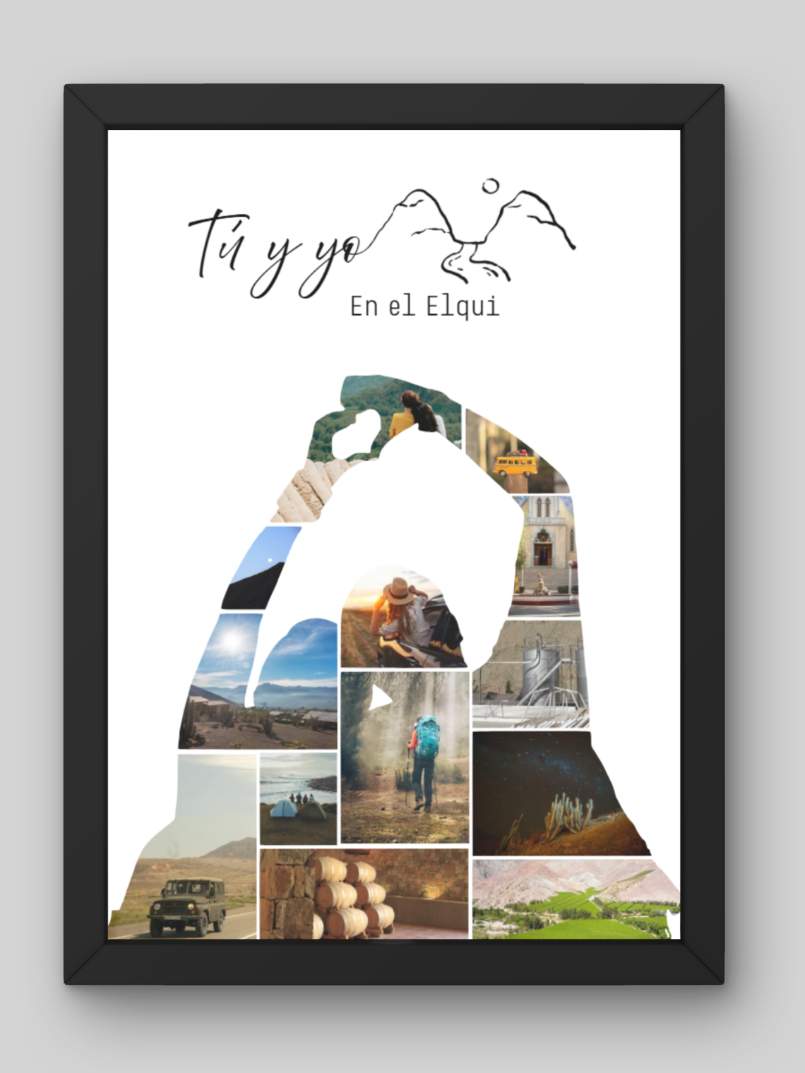 Cuadro Silueta Collage Personas 5