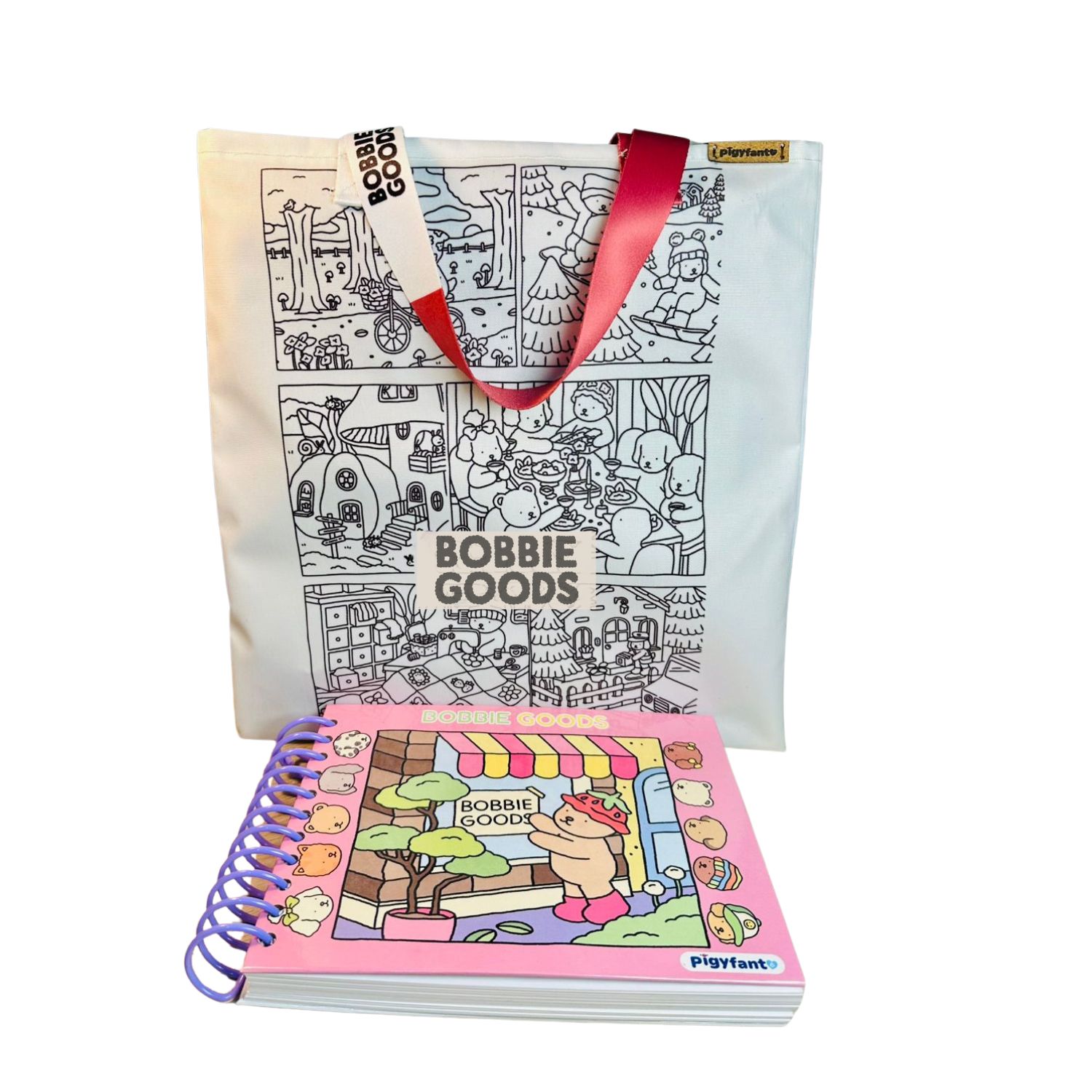 Pack Bobie Goods  para Niños – Libro para Colorear + Bolsa para Pintar 1