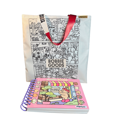 Pack Bobie Goods  para Niños – Libro para Colorear + Bolsa para Pintar
