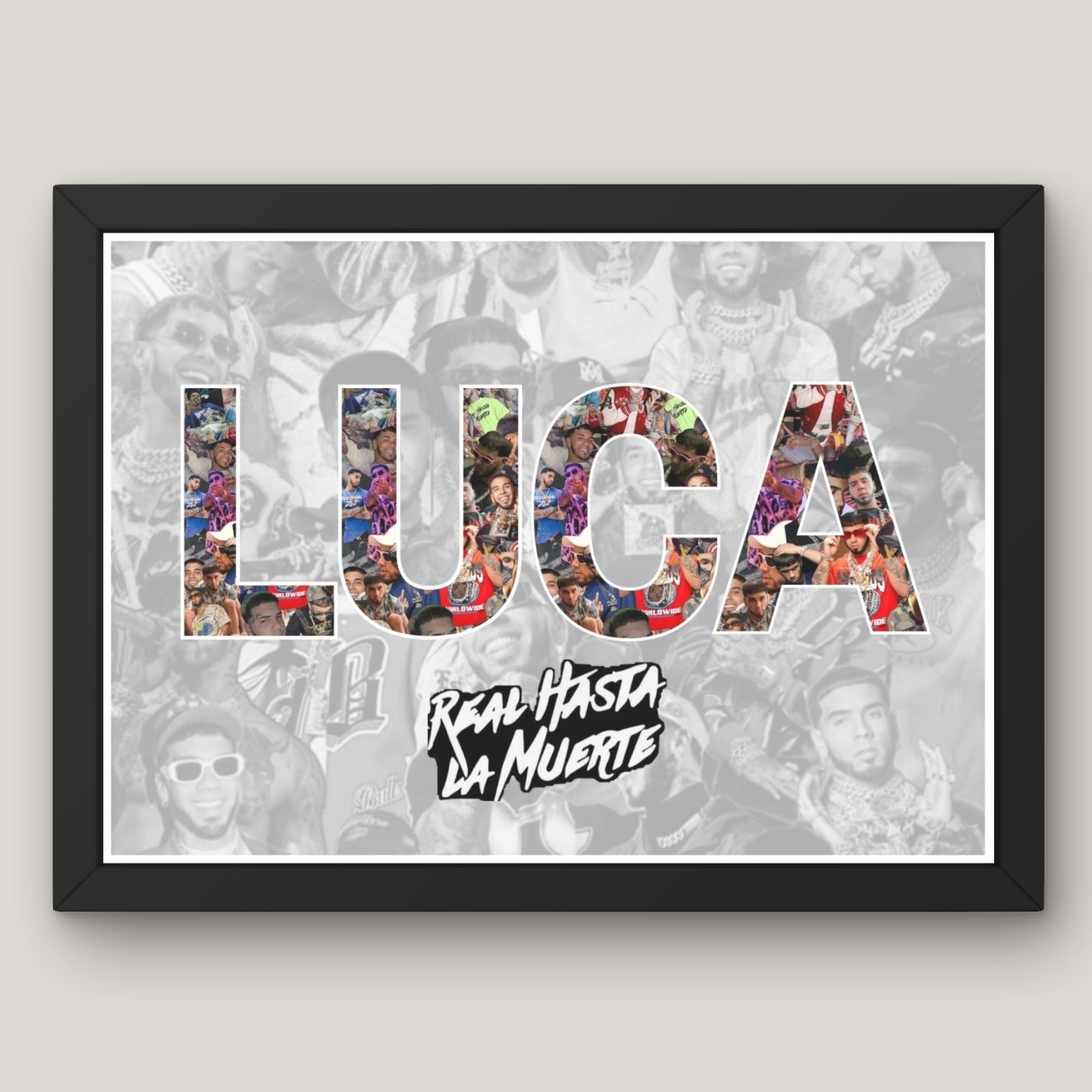 Cuadro  Tu nombre + Tu Artista Favorito  4