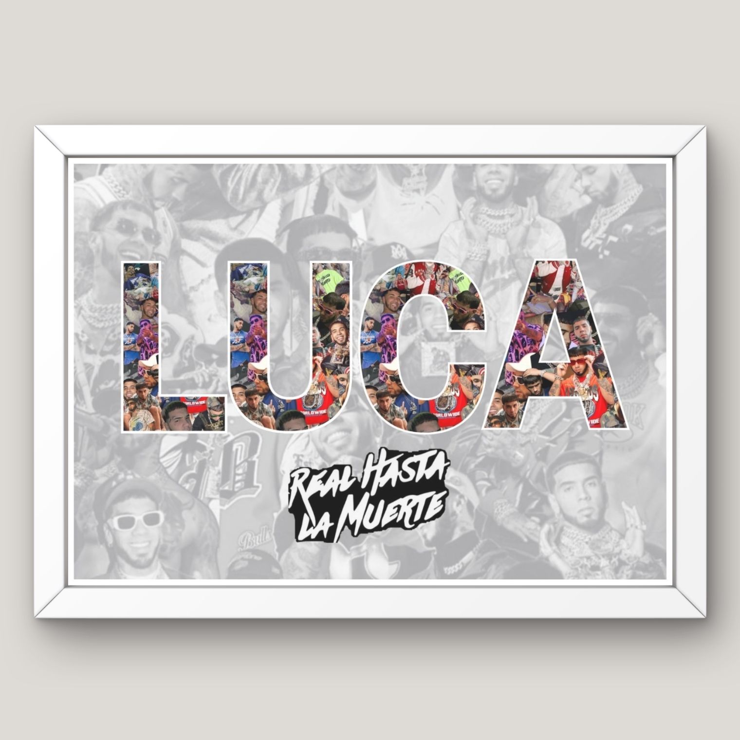 Cuadro  Tu nombre + Tu Artista Favorito  10