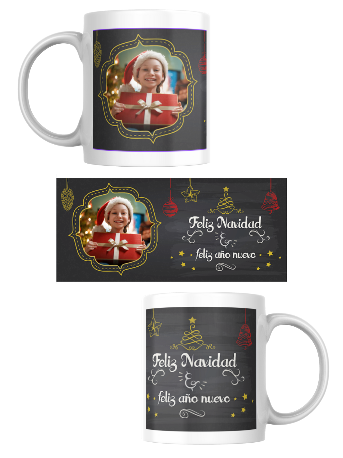 Tazas Edición Navidad Fotos Personalizadas 1