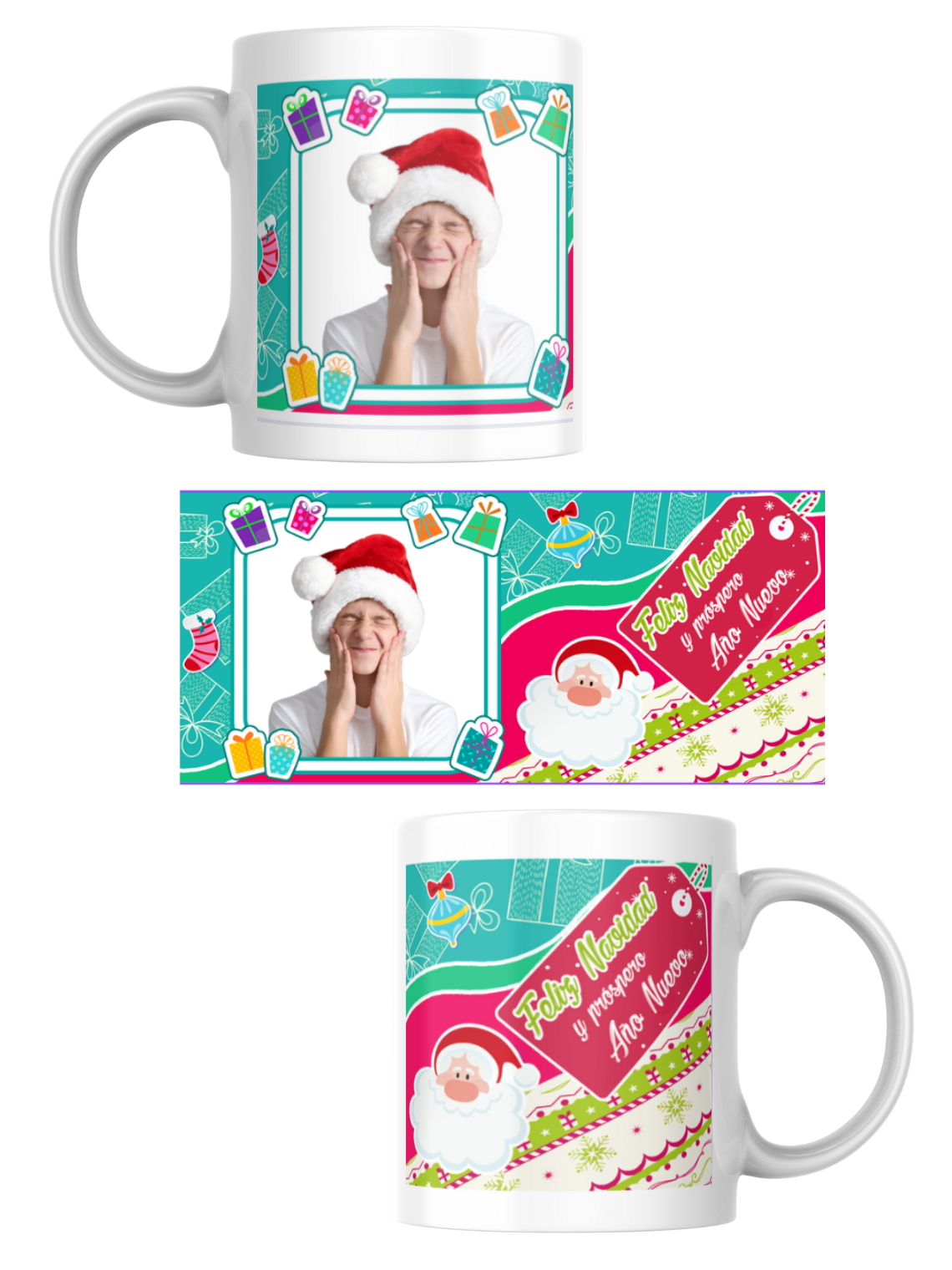 Tazas Edición Navidad Fotos Personalizadas 2