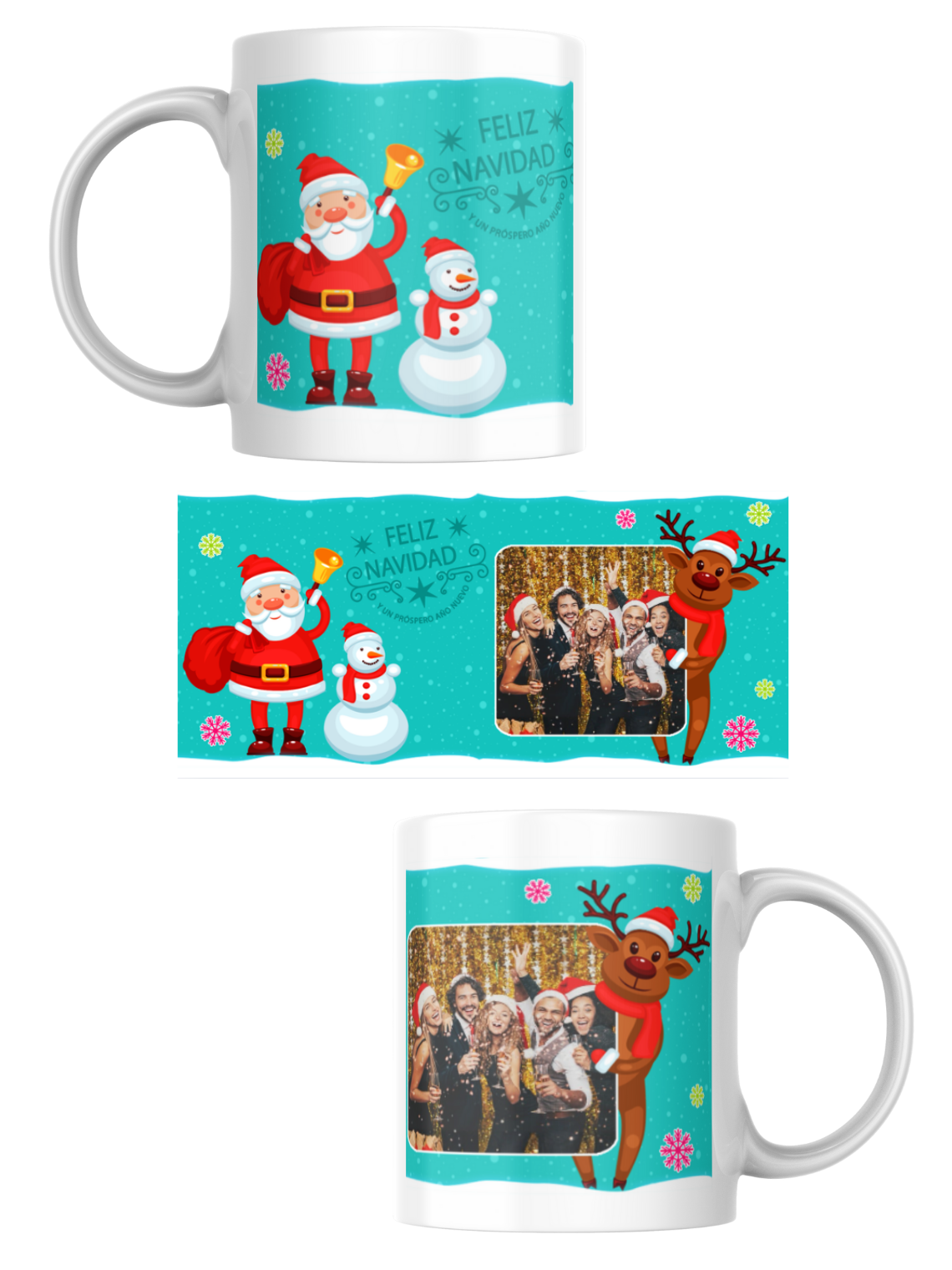Tazas Edición Navidad Fotos Personalizadas 3
