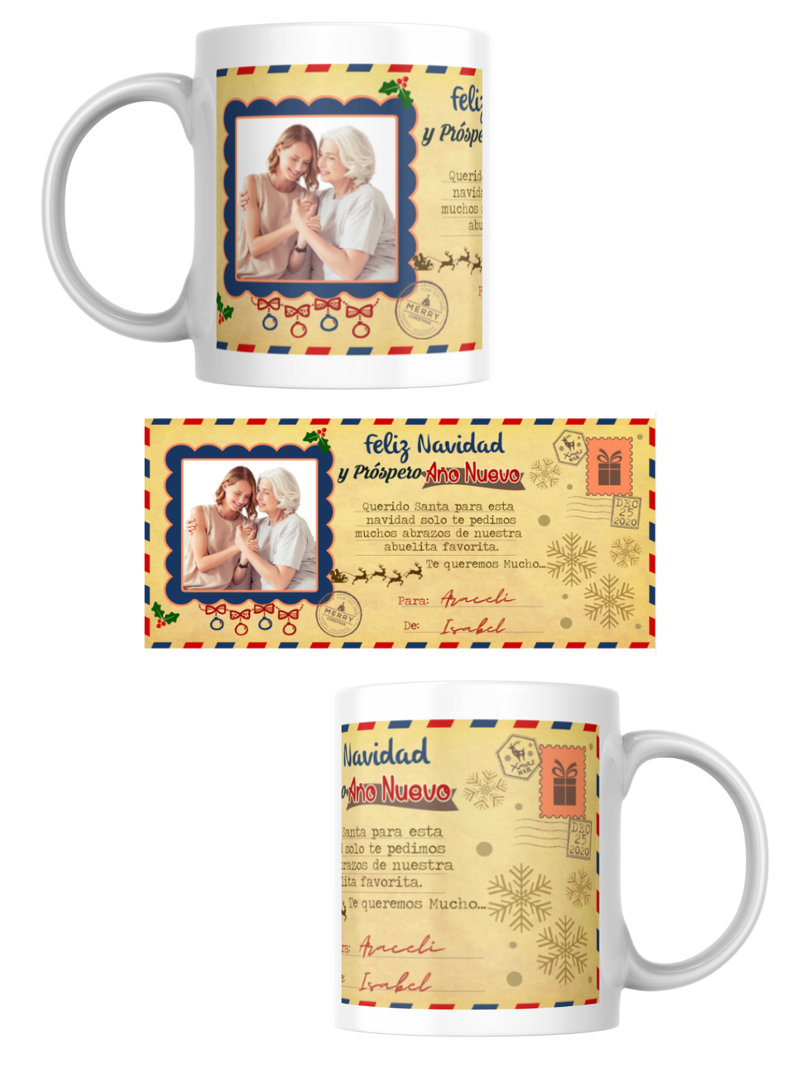 Tazas Edición Navidad Fotos Personalizadas 5